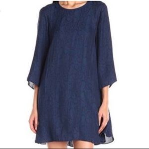 BCBGeneration Snake Print Blouse Dress